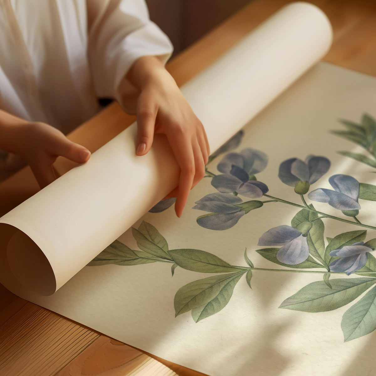 Vintage Podalyria Australis Botanical Poster