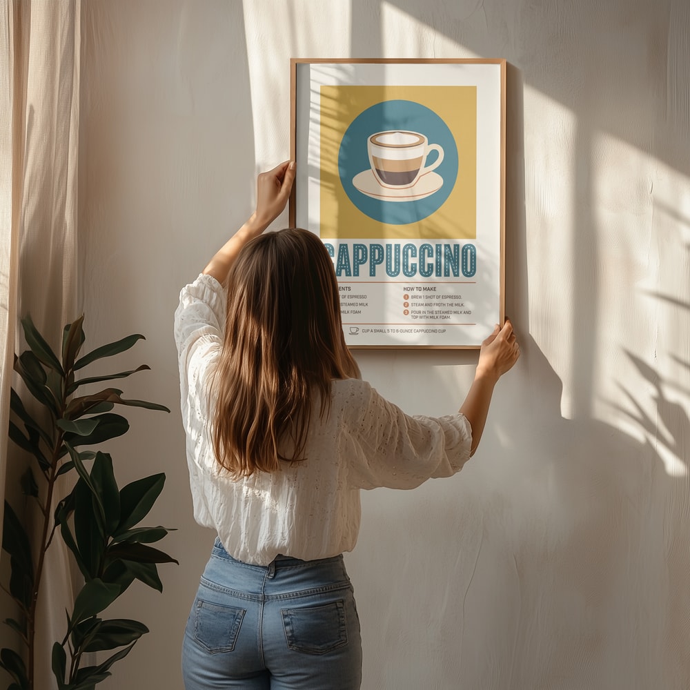 Layered Cappuccino Recipe Poster