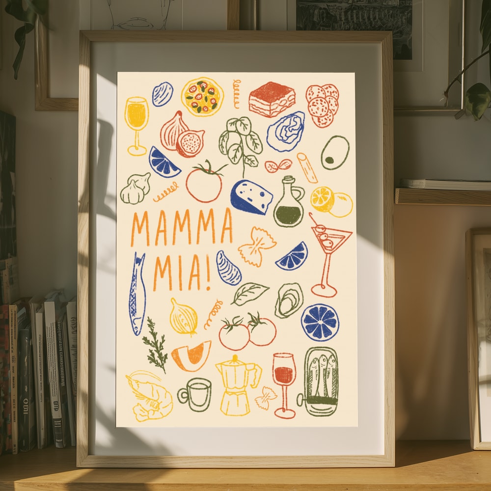 Mamma Mia Italiensk Madplakat