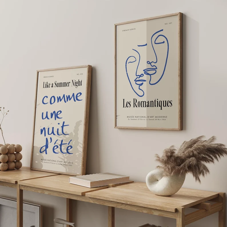 Fransk plakat "Les Romantiques"