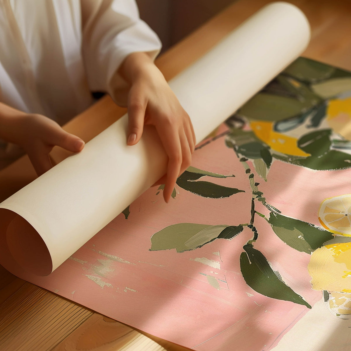 Trendy Lemon Poster