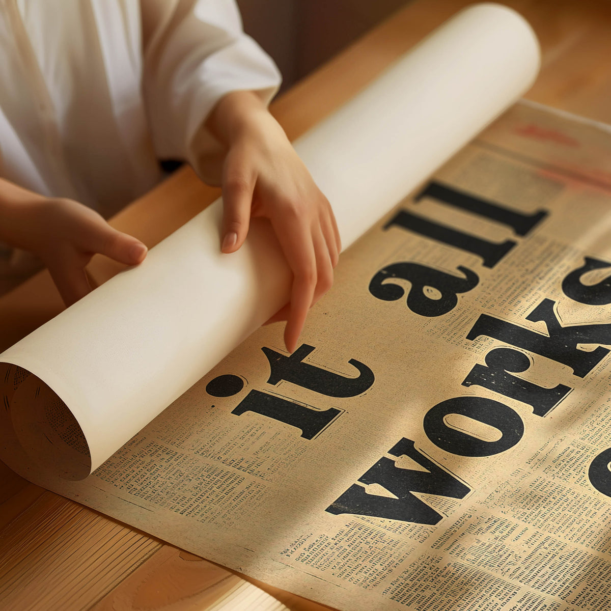 "What if it all works out" Poster