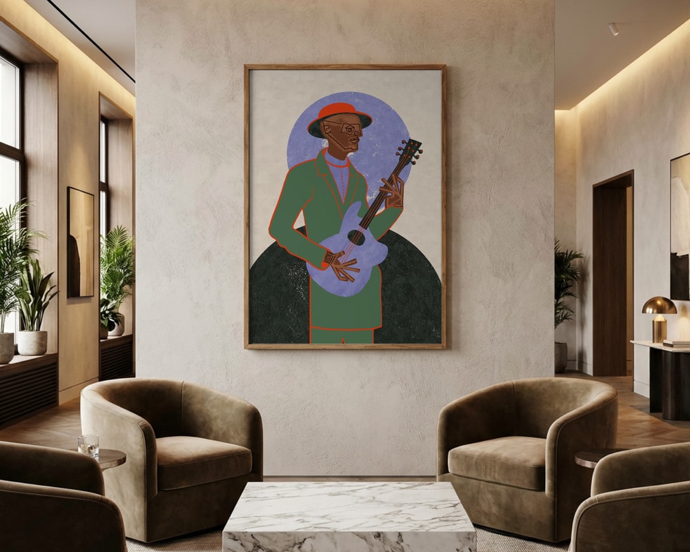 Bluesguitarist-plakat