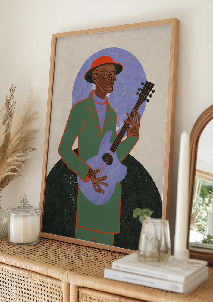 Bluesguitarist-plakat