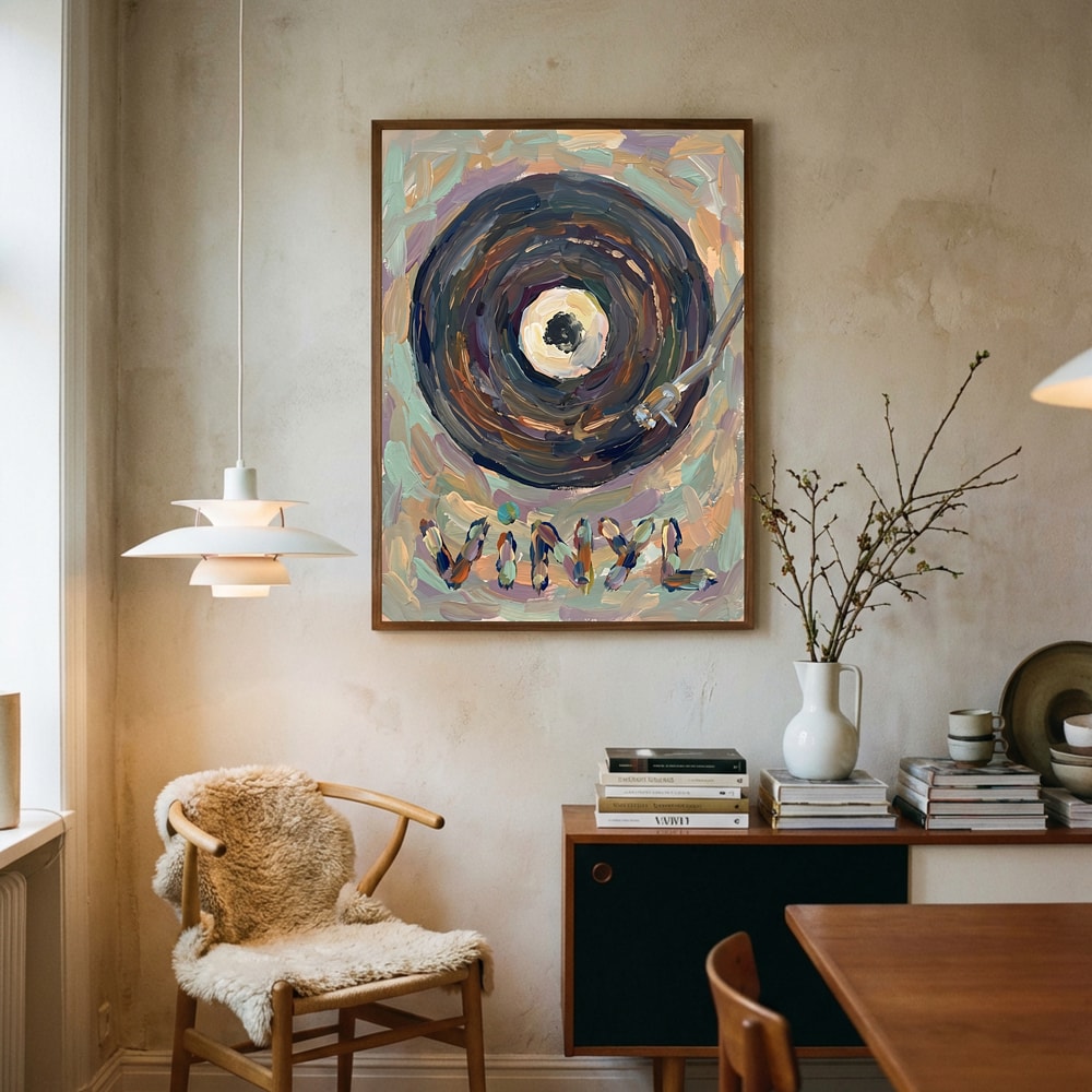 Textured Vinyl Music Poster