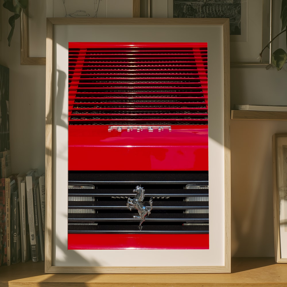 Classic Red Sports Car Poster