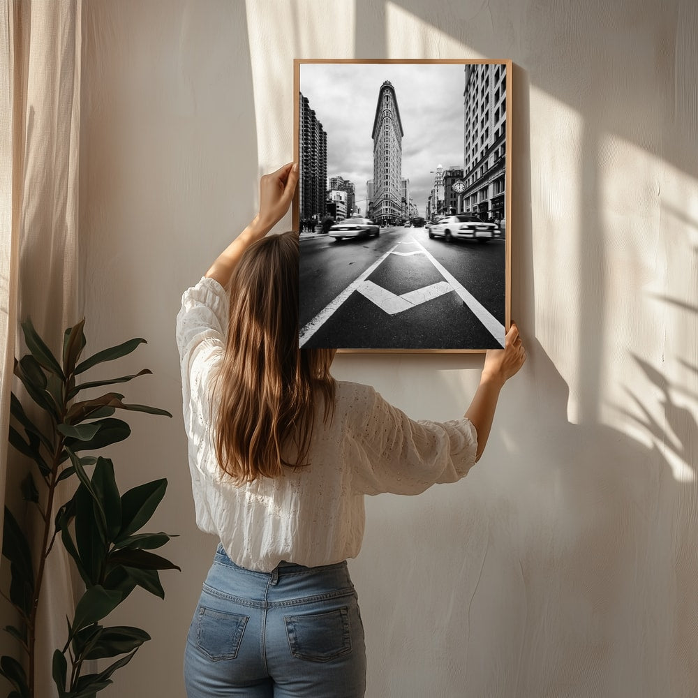 Ikonisk Flatiron By Bevægelsesplakat
