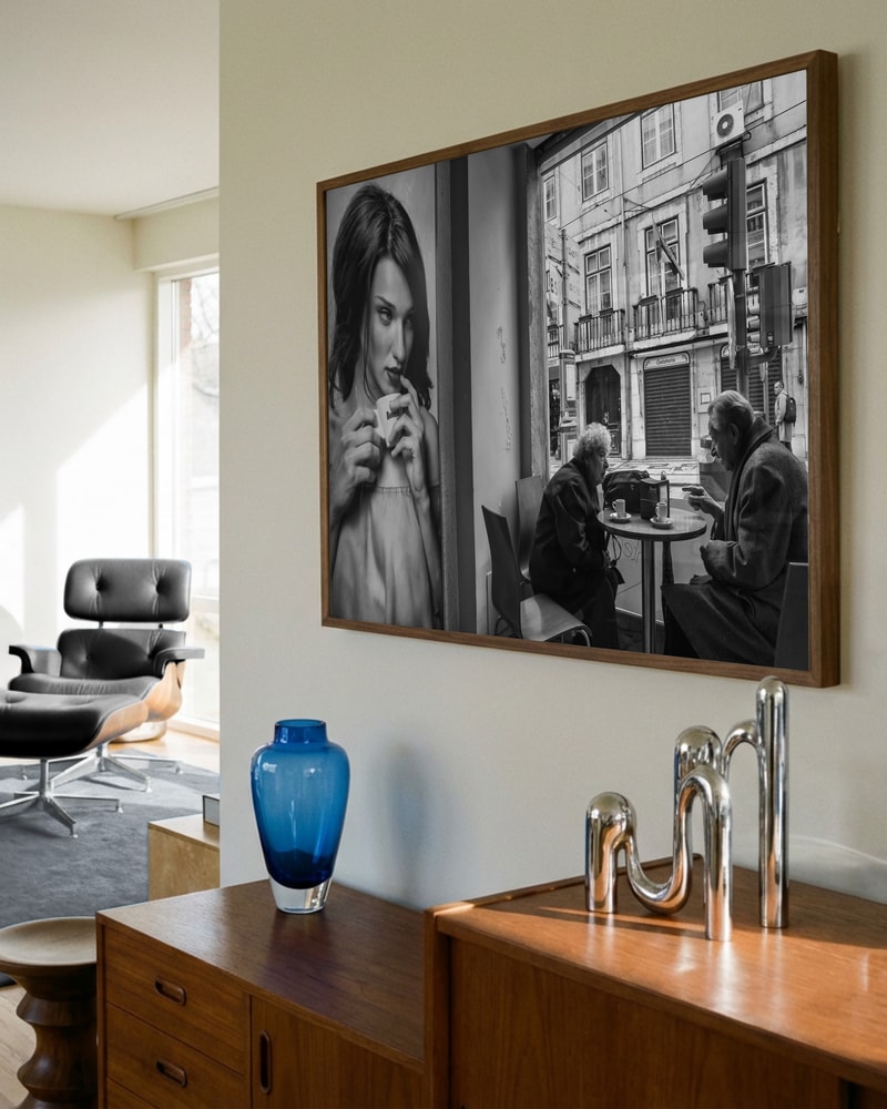 Plakat med refleksioner fra City Cafe