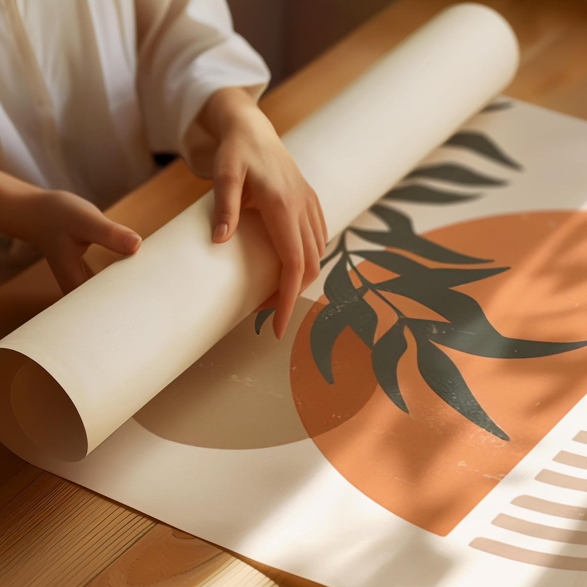 Boho solnedgang plakat
