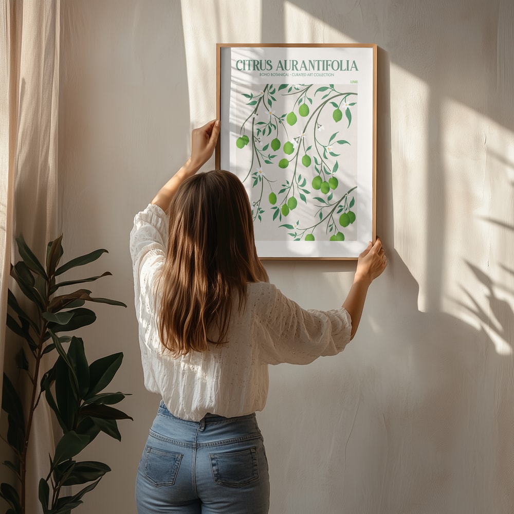 Botanical Lime Bliss Poster