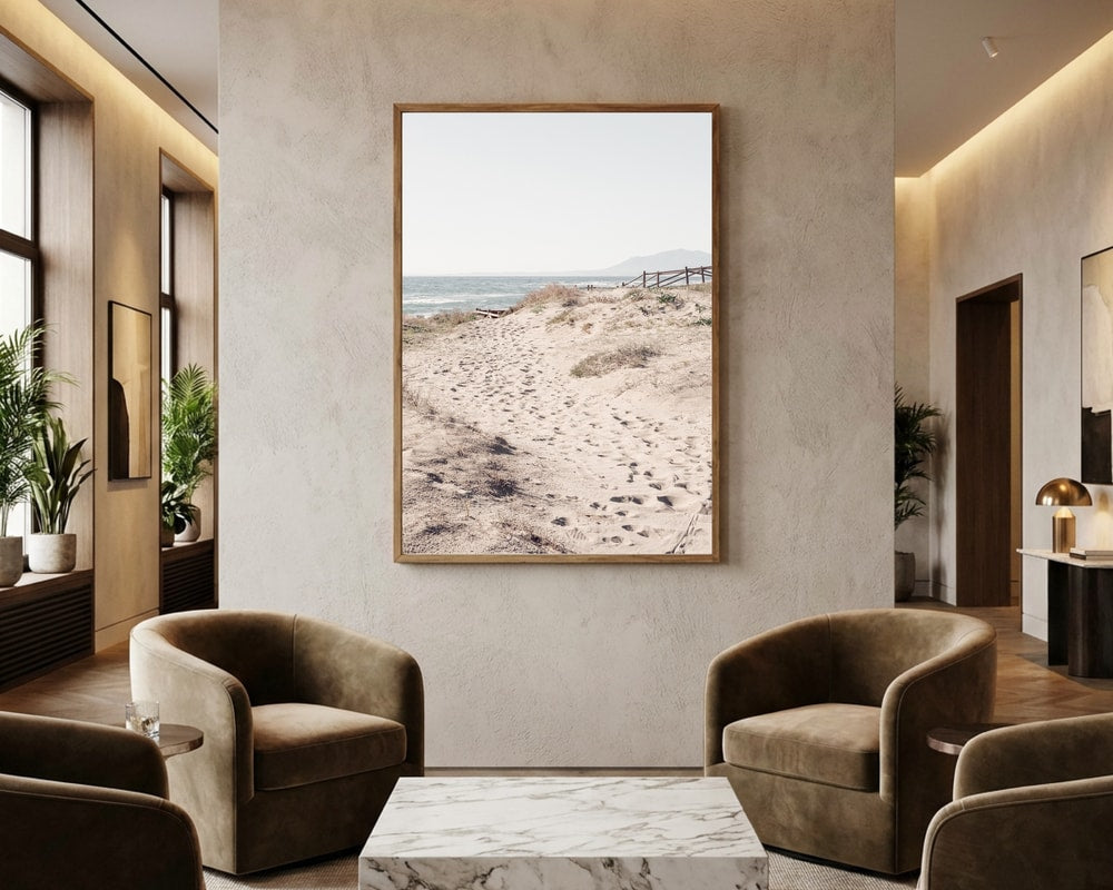 Serene Beach Path Poster