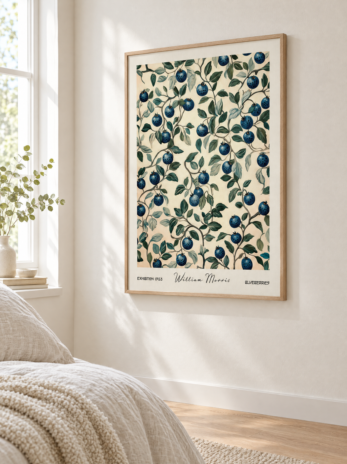 William Morris Blueberries Poster