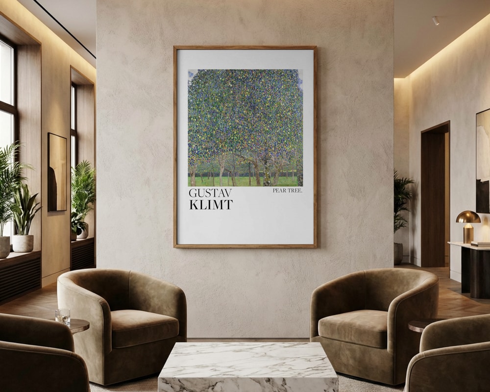 Gustav Klimt Pæretræ (1903) plakat