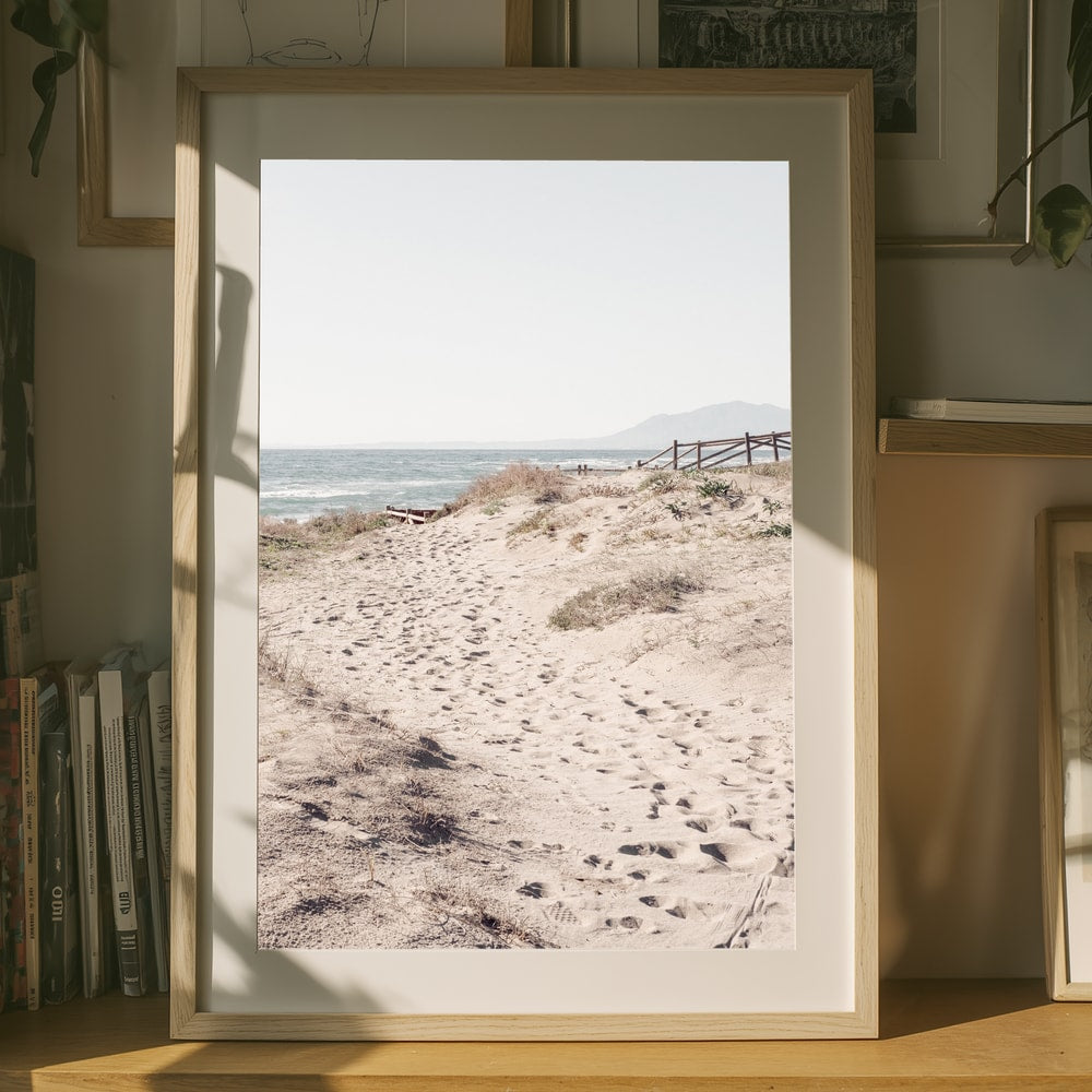Serene Beach Path Poster