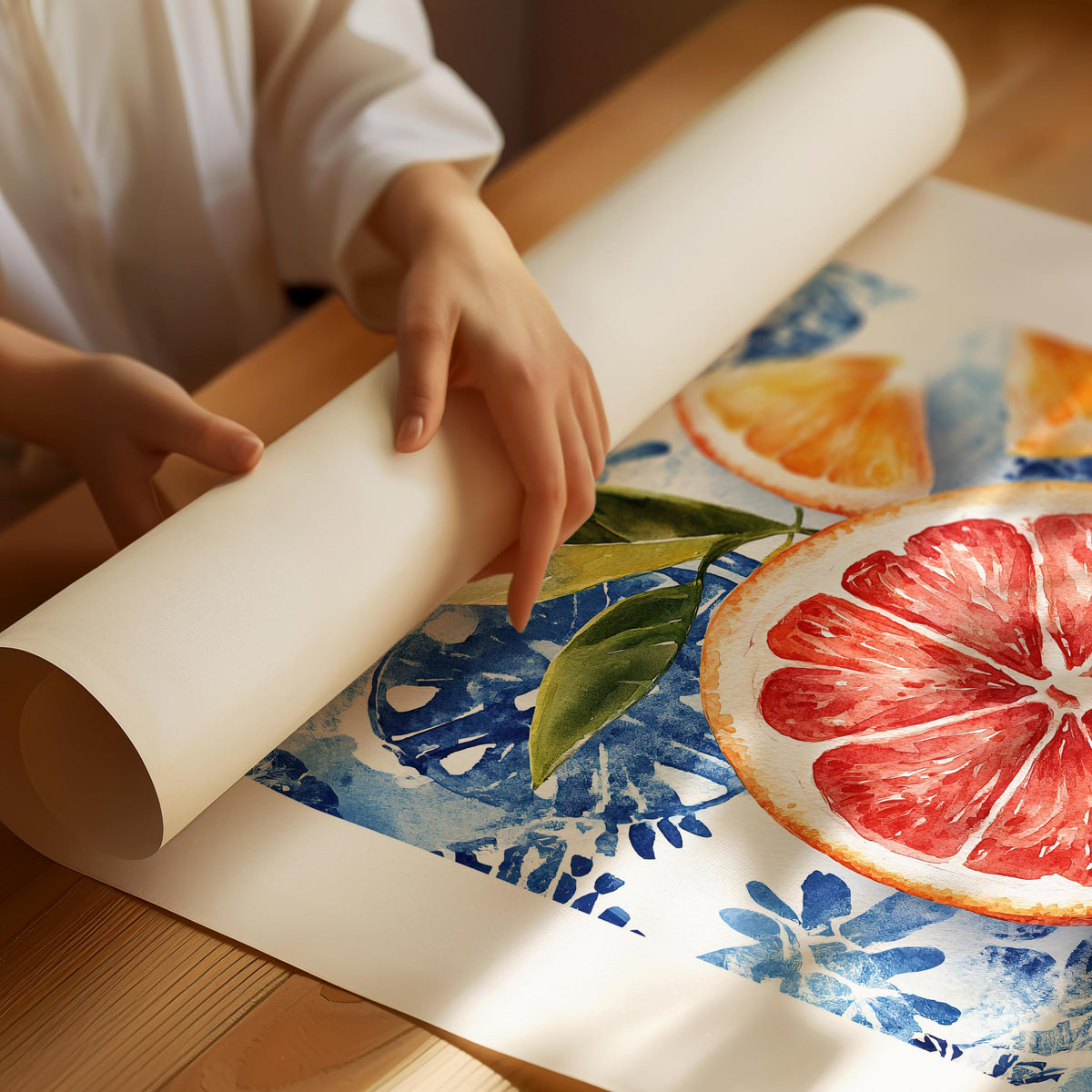 Appelsinplakat "Citrusprint"