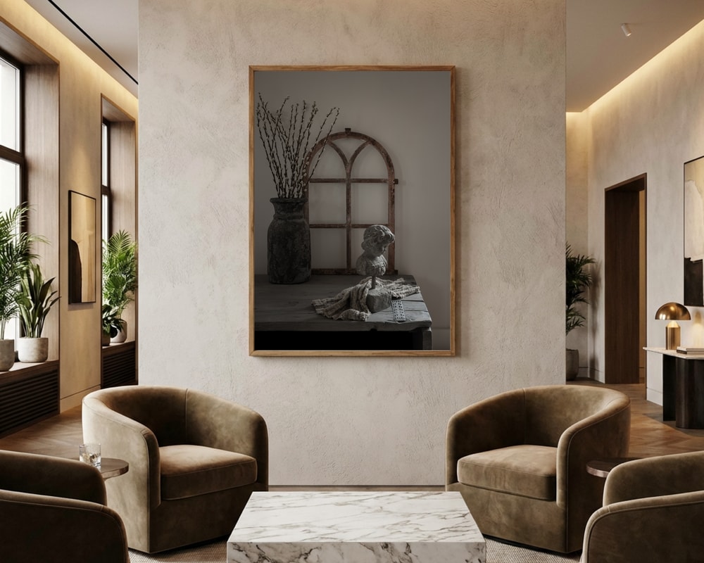 Muted Willow Still Life Poster
