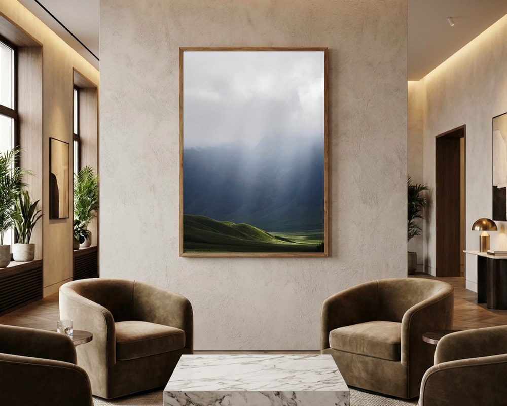 Misty Mountain Sunbeams Plakat
