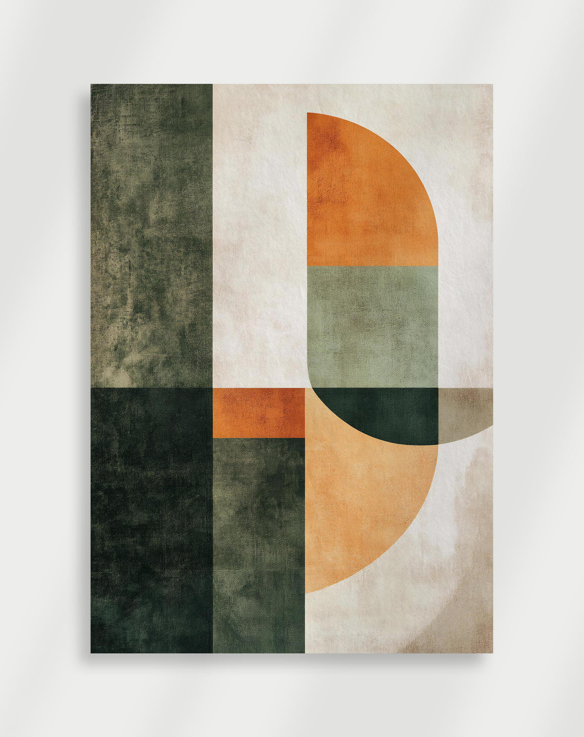 Abstract Orange and Green Poster