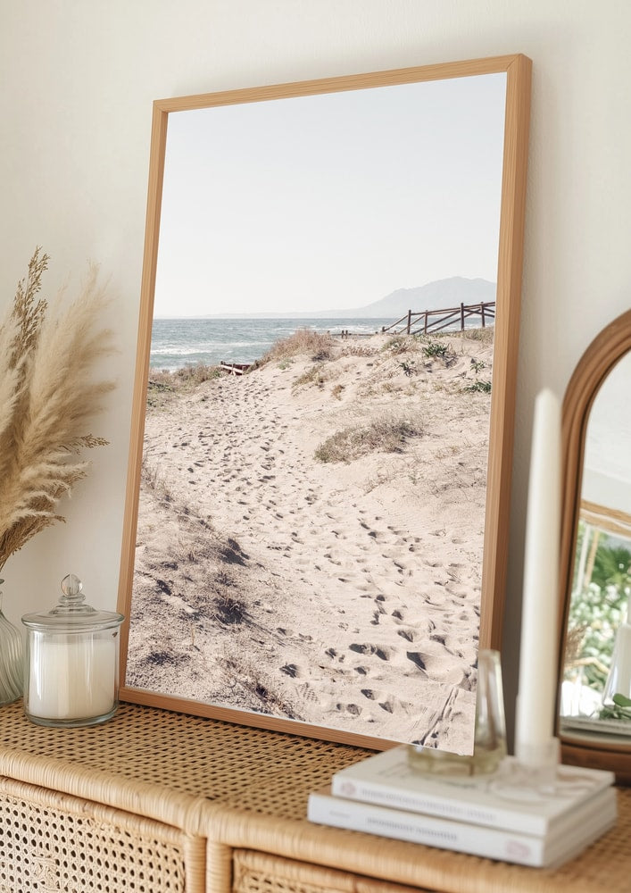 Serene Beach Path Poster