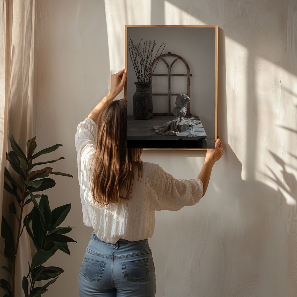 Muted Willow Still Life Poster