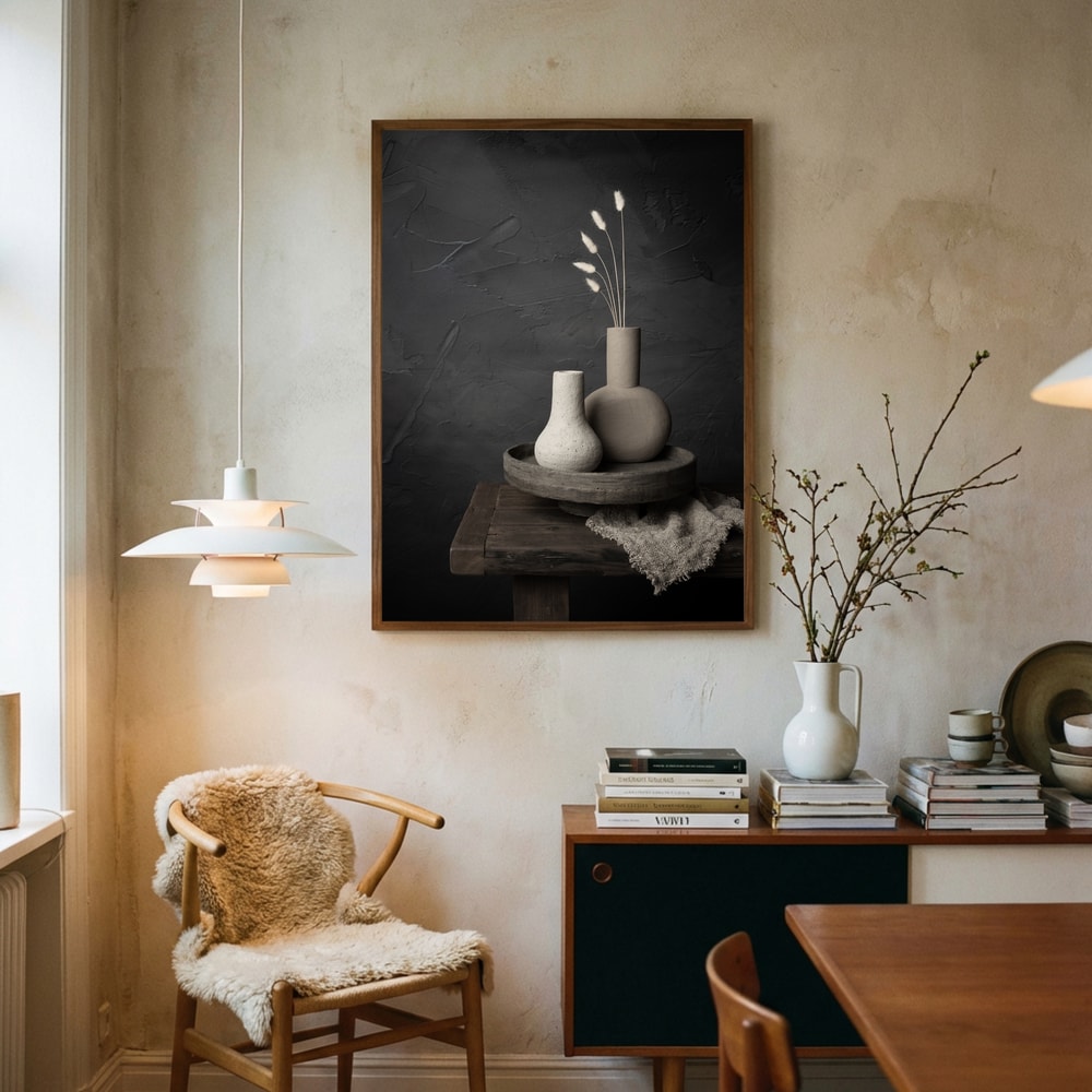 Earthy Vases Still Life Plakat