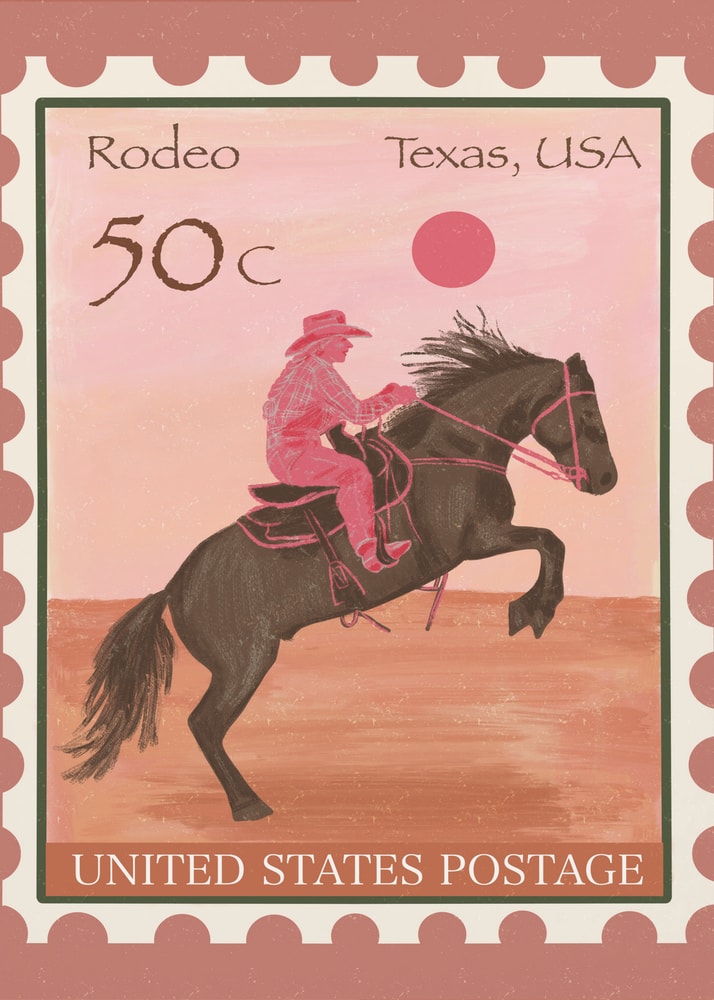 Texas Rodeo Rider Poster