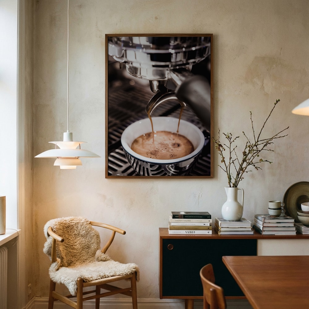 Fresh Espresso Pour Poster