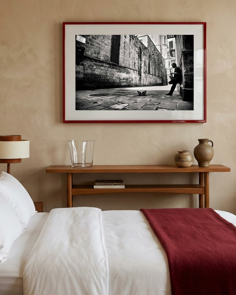 Gotisk Kvarter Saxofon Plakat