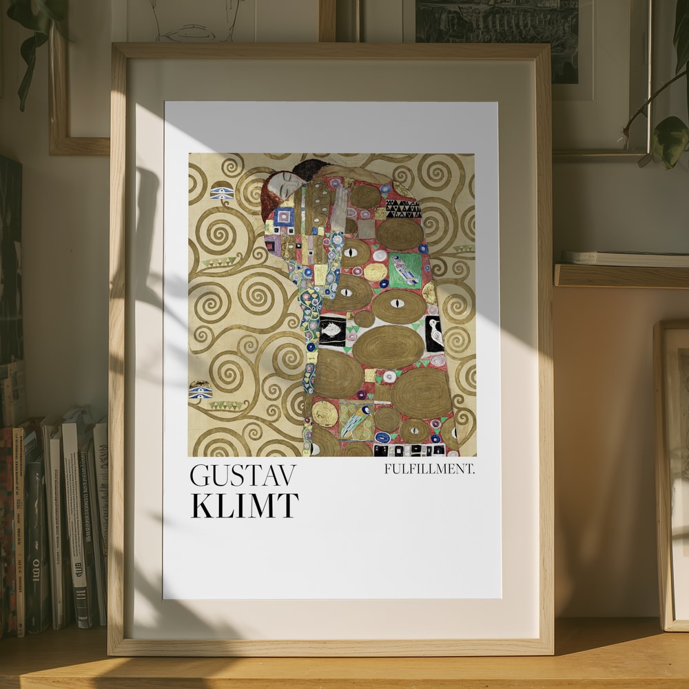 Gustav Klimt Fulfillment (1910–1911) Poster 2