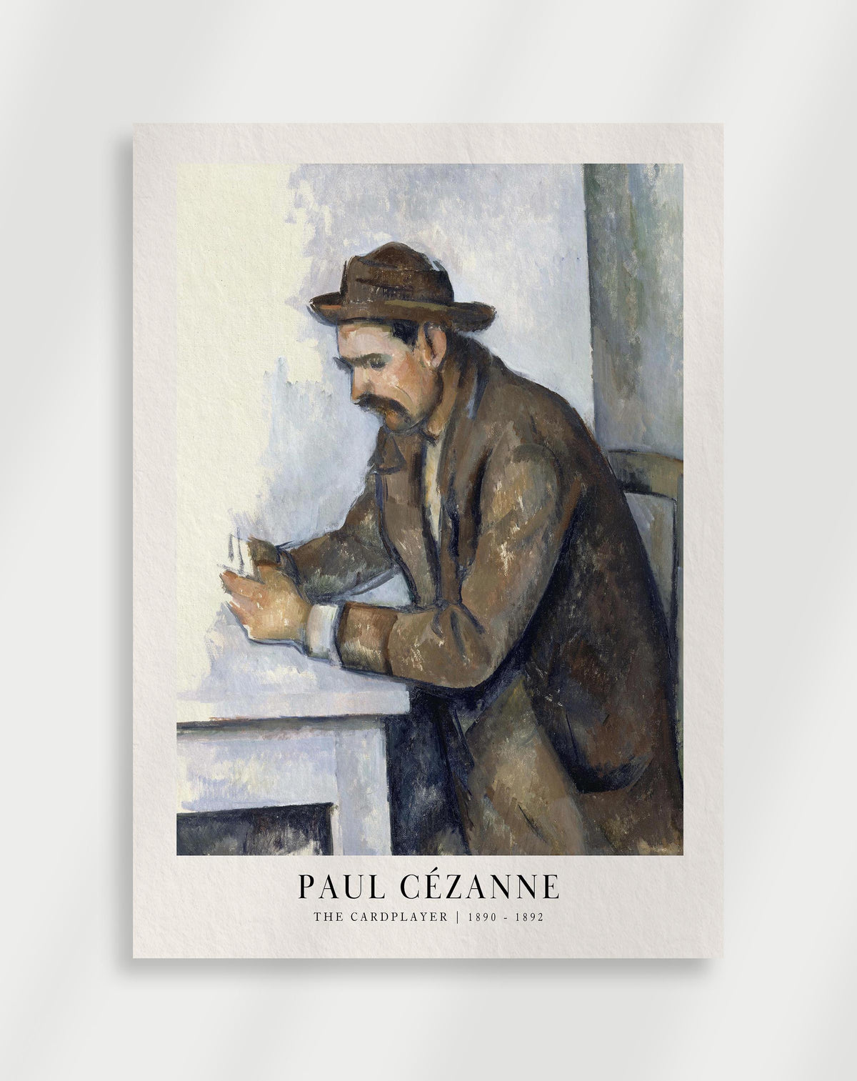 Paul Cézanne "The card player" Poster
