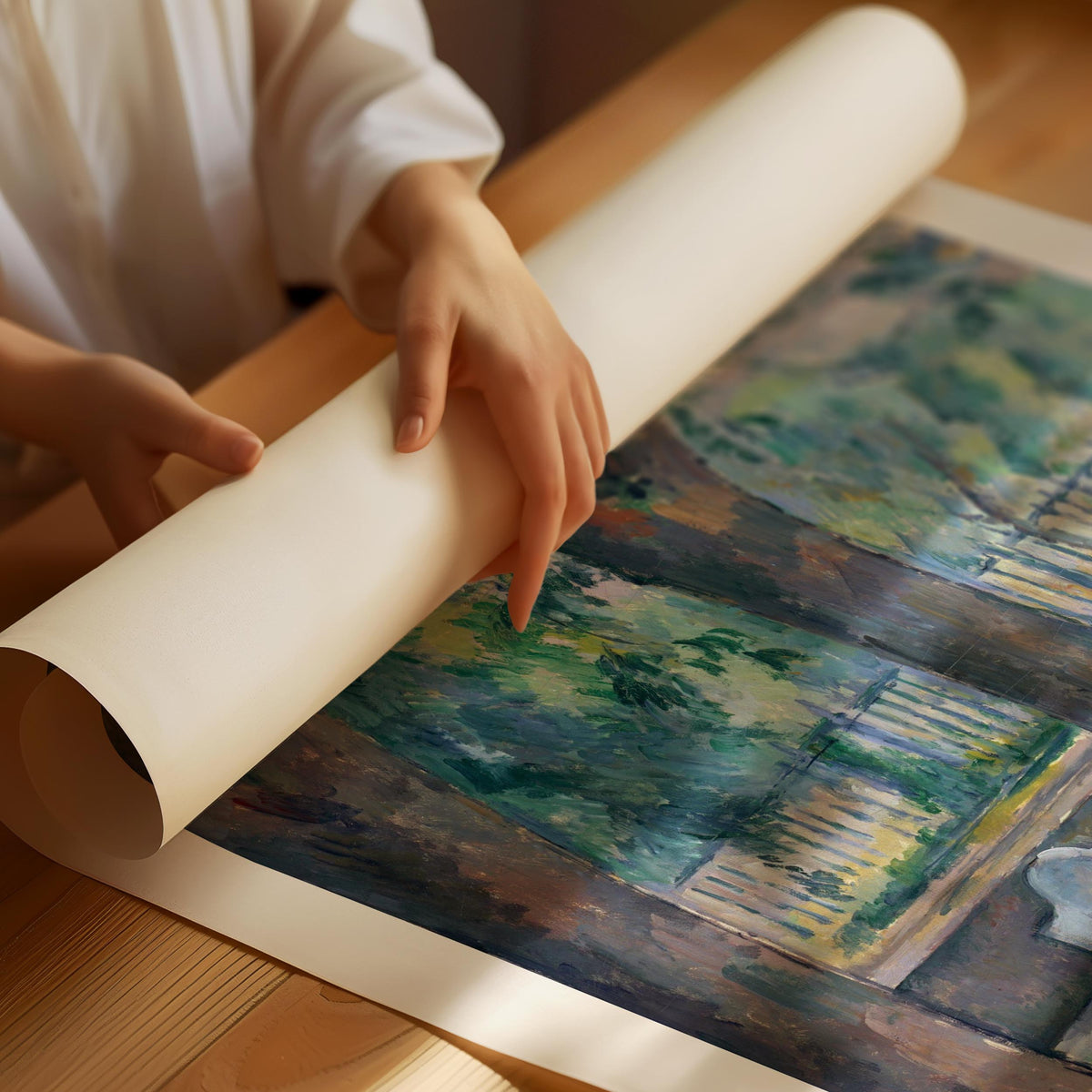 Paul Cézanne "The pool at jas" Poster