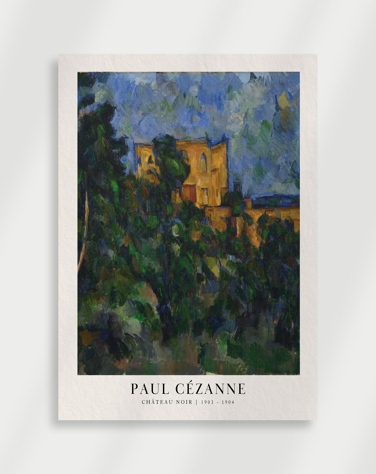 Paul Cézanne "Château Noir" Plakat