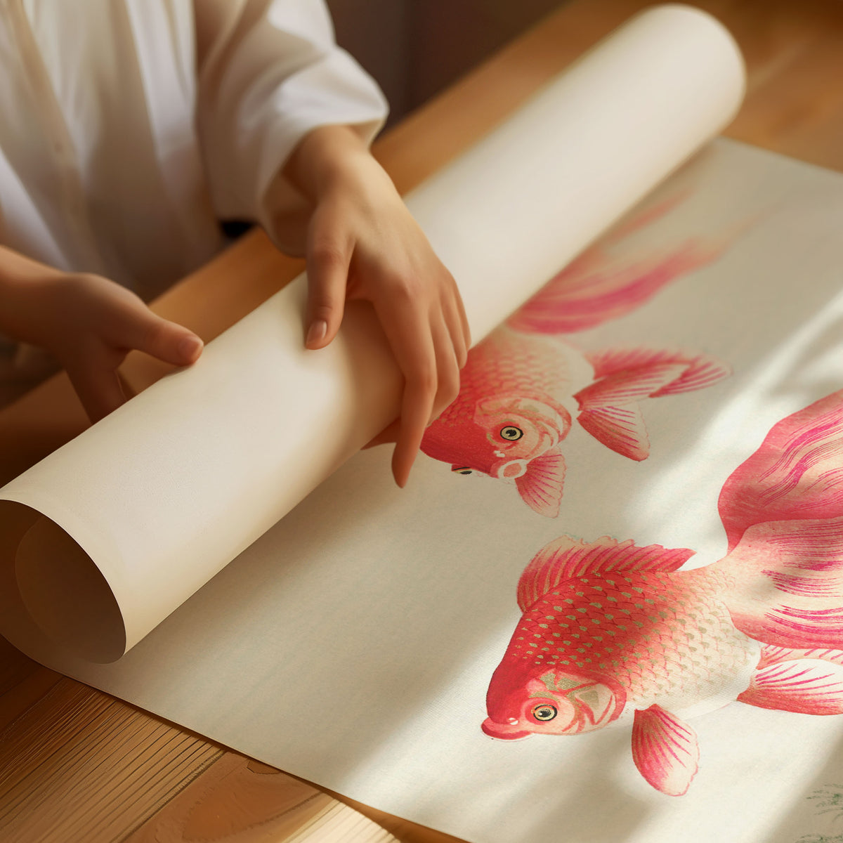 Guldfisk Japandi Plakat