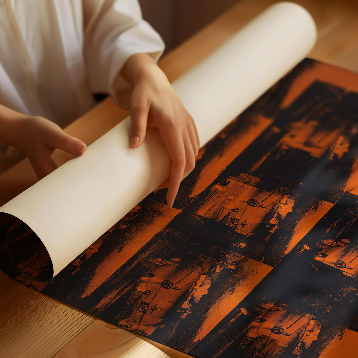 Andy Warhol Orange Plakat
