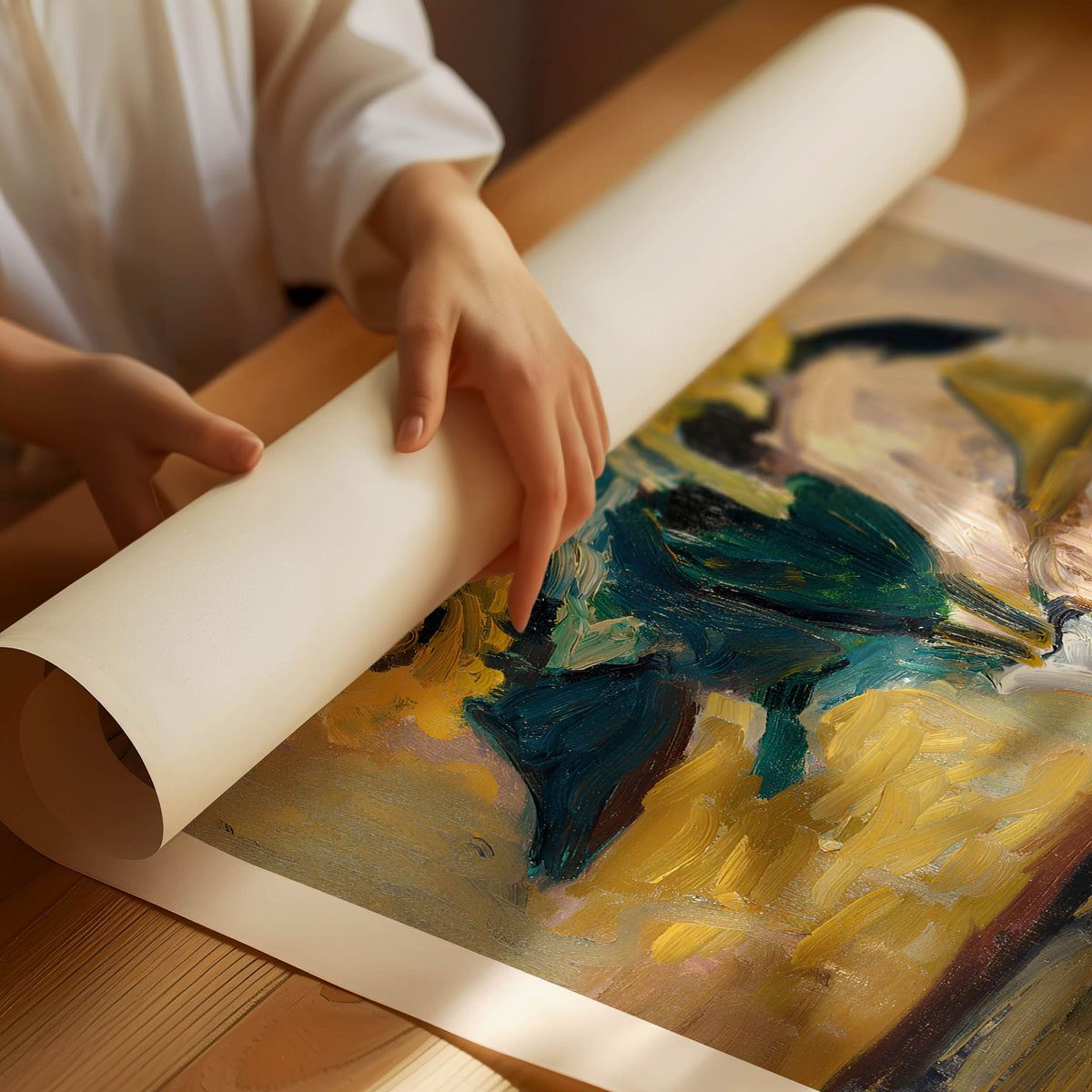 Matisse Vase med solsikker plakat