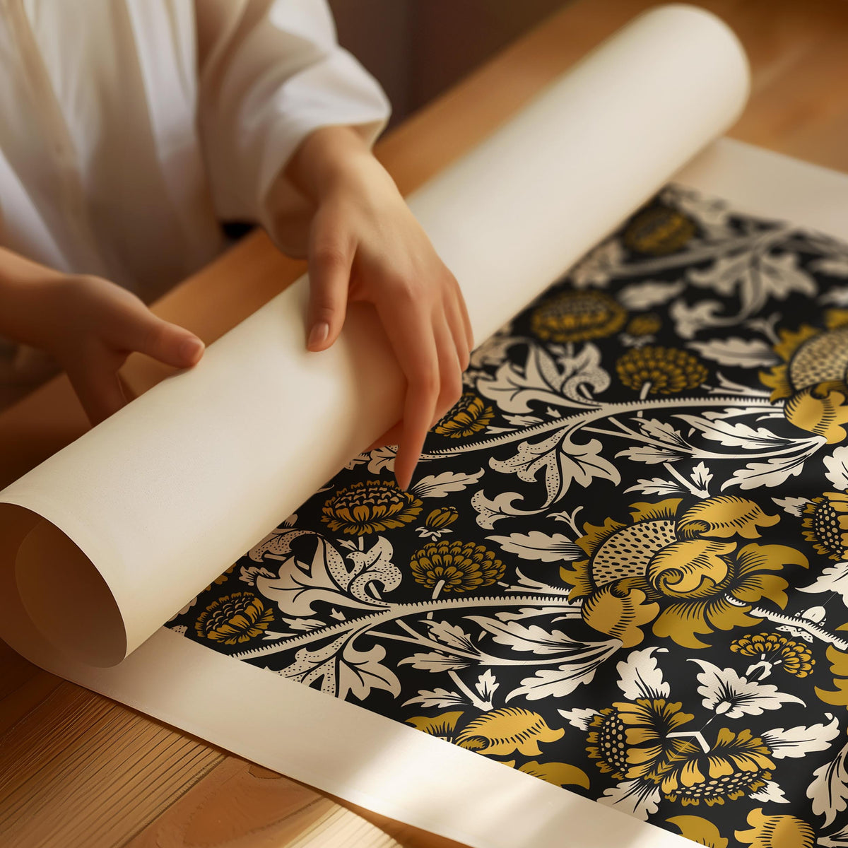 William Morris Chrysanthemum Flower Poster