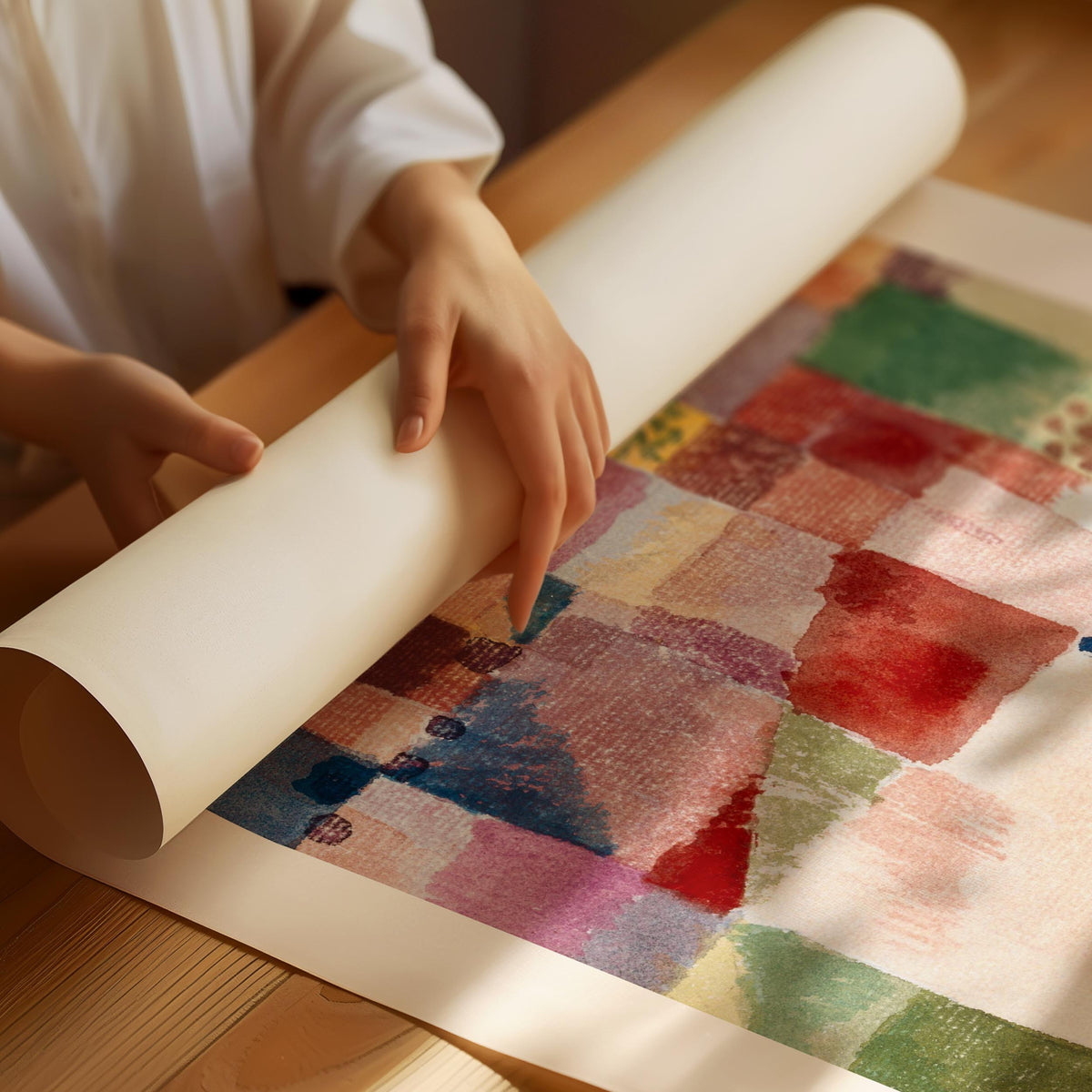 Paul Klee Color Block Poster – Abstract Patchwork Art