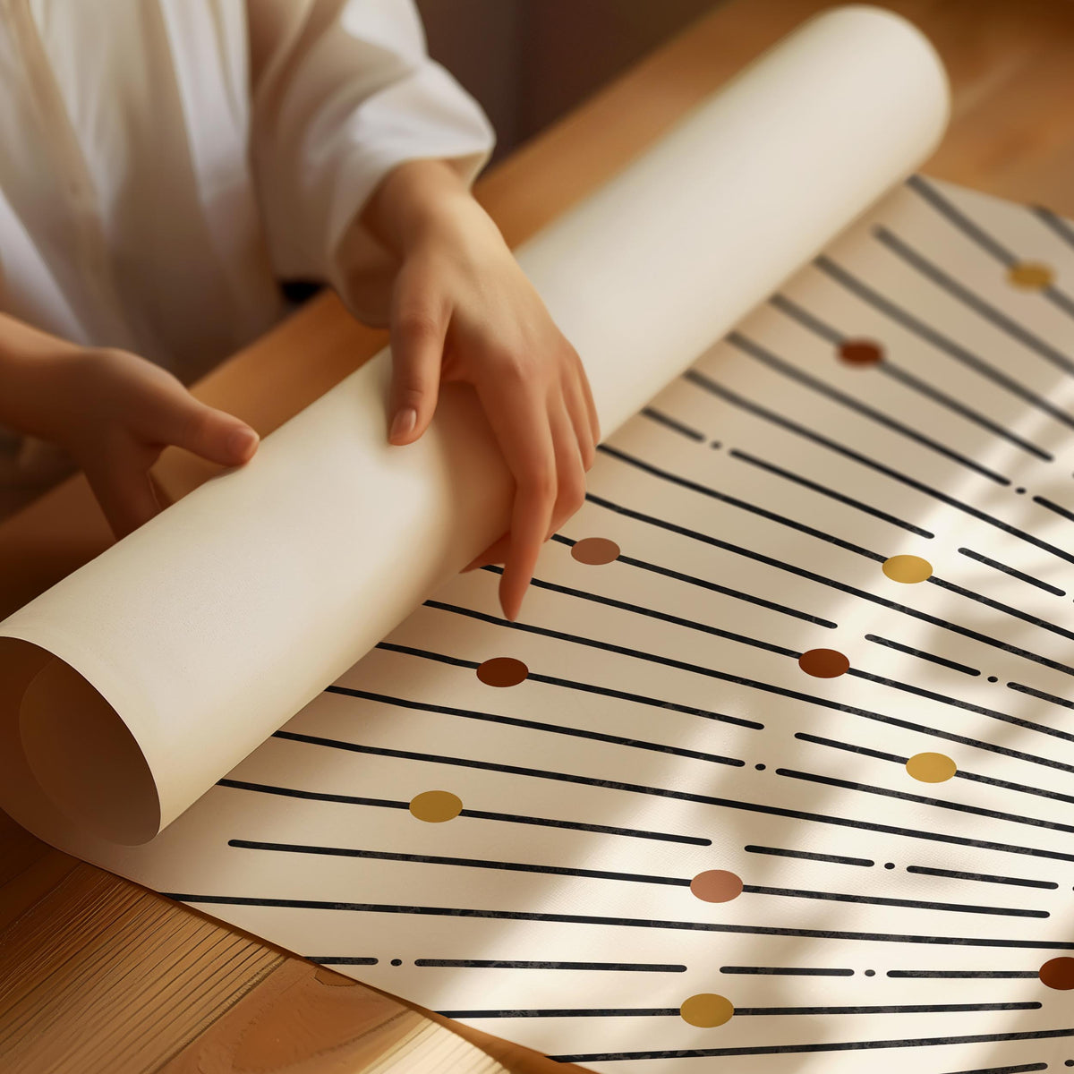 Boho sunburst dots Poster