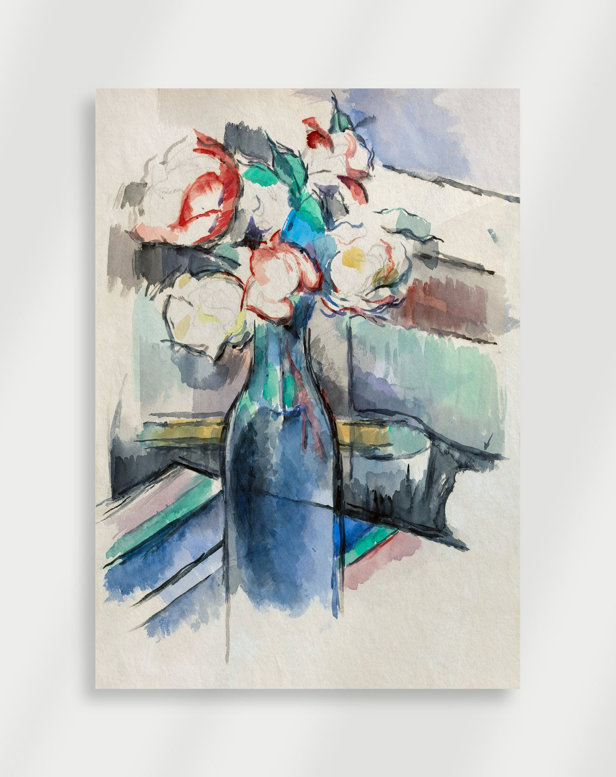Vase Med Blomster Kunstplakat