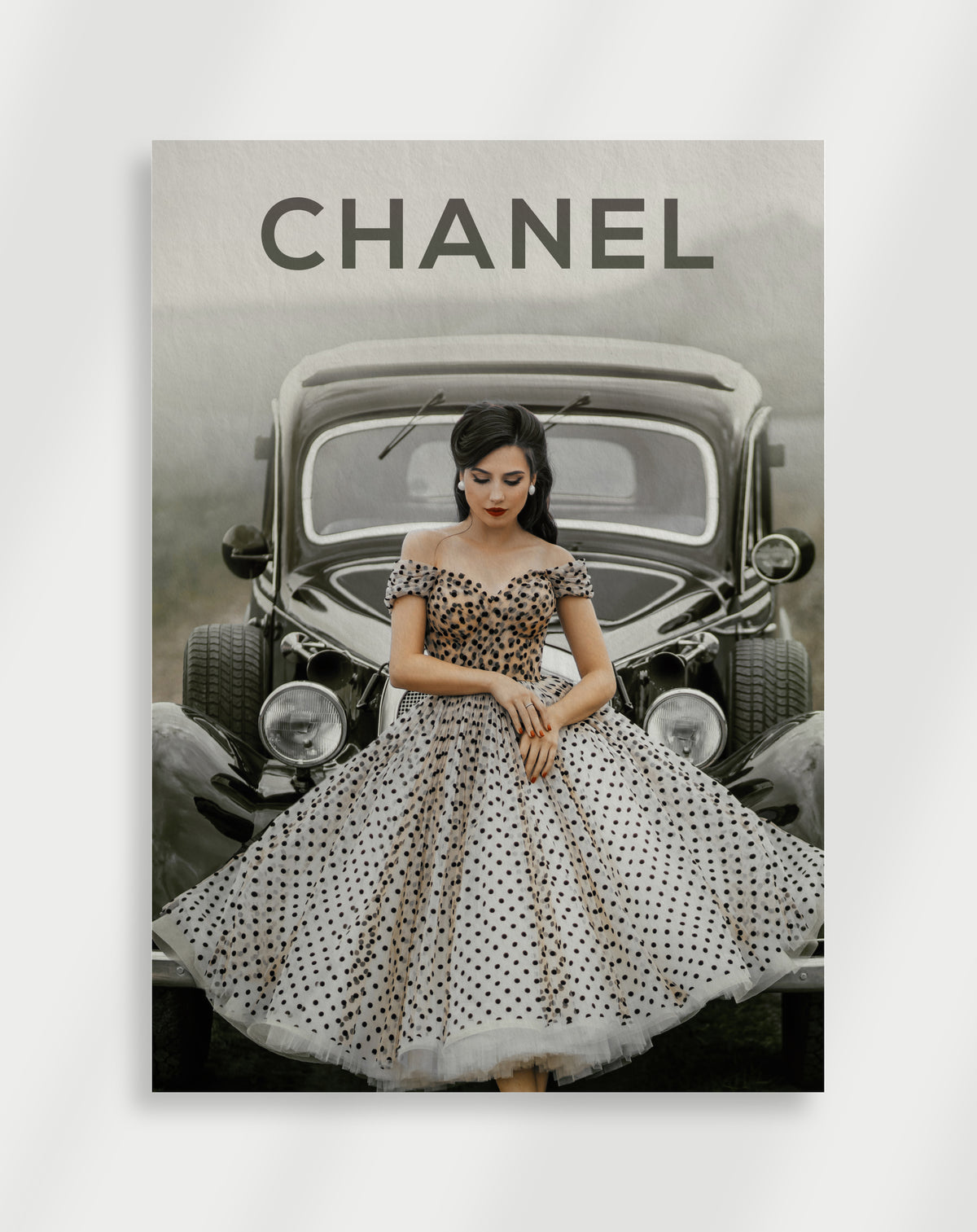 Gammel Chanel-designerplakat