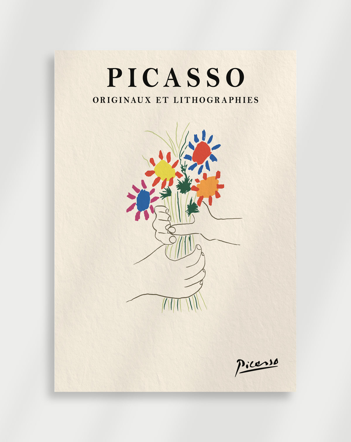 Picasso Blomster Kunstplakat