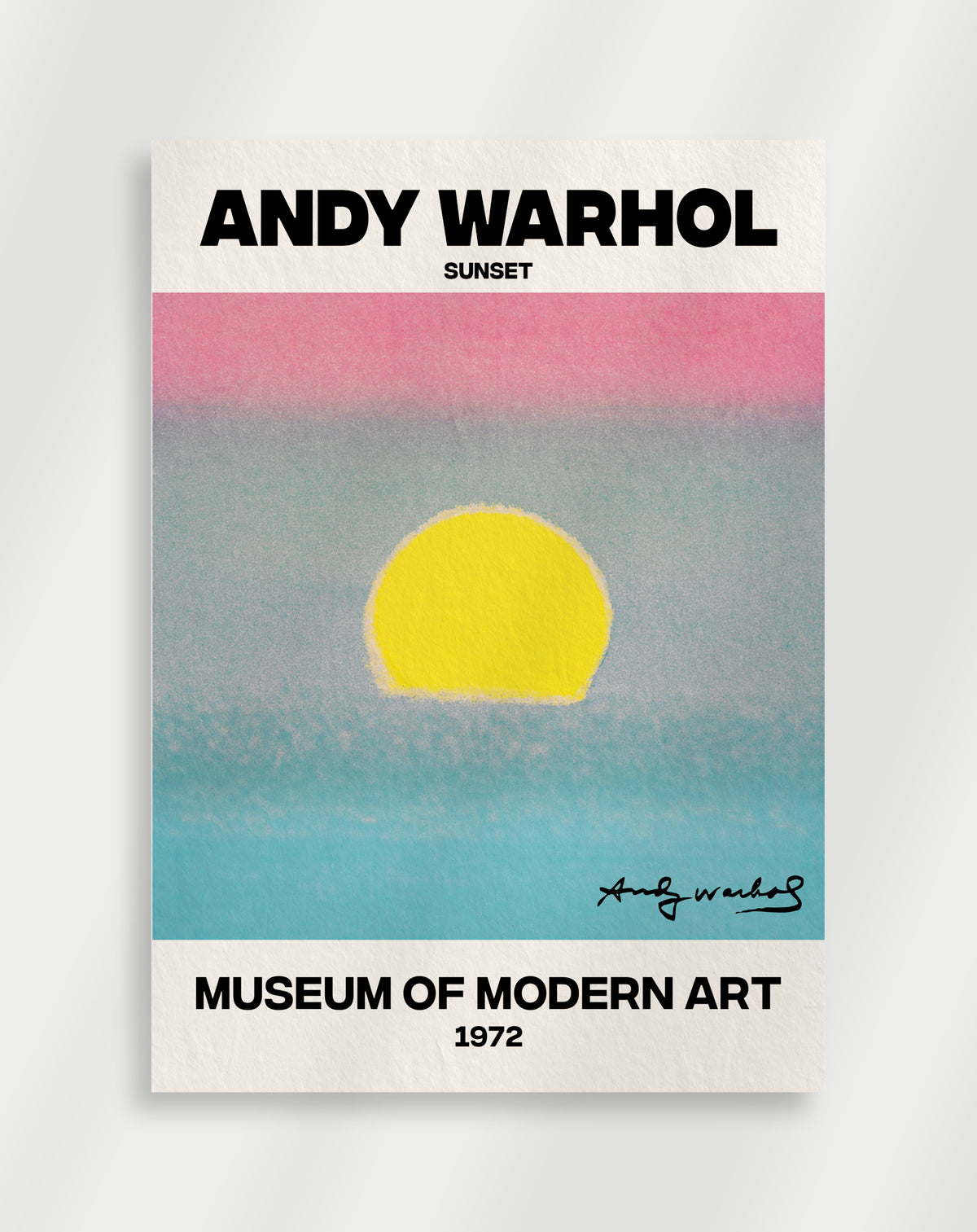 Warhol Sunset Art Poster