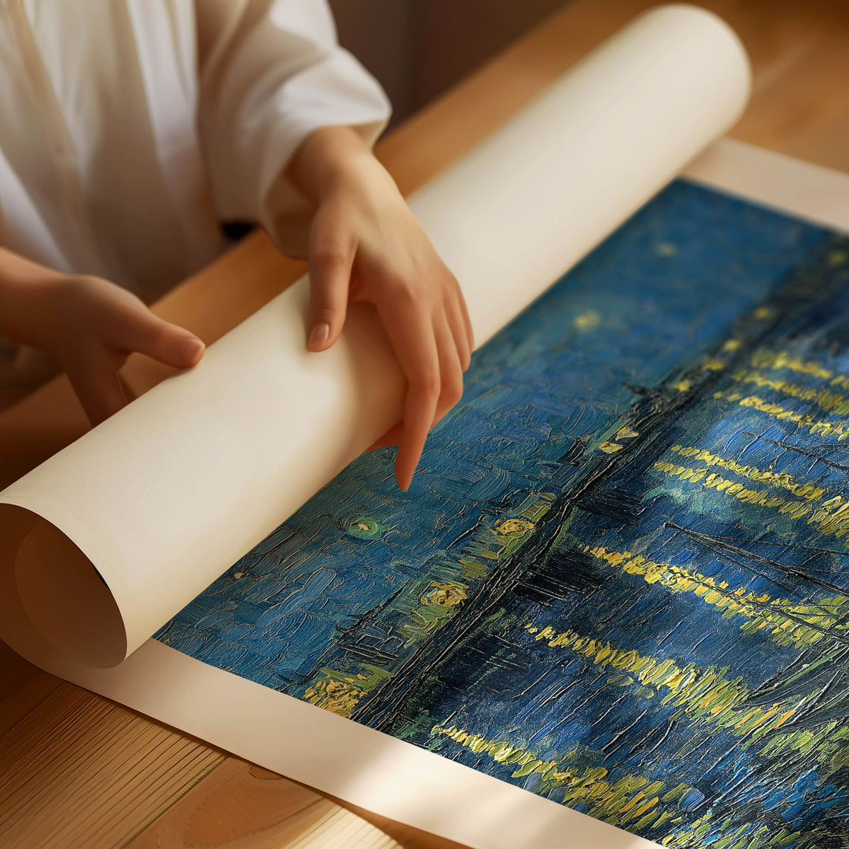 Vincent Van Gogh Starry Night over The Rhone Poster