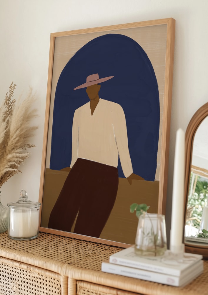 Man In Blue Arch Poster