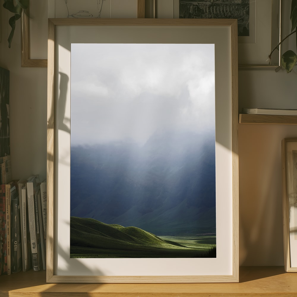Misty Mountain Sunbeams Plakat