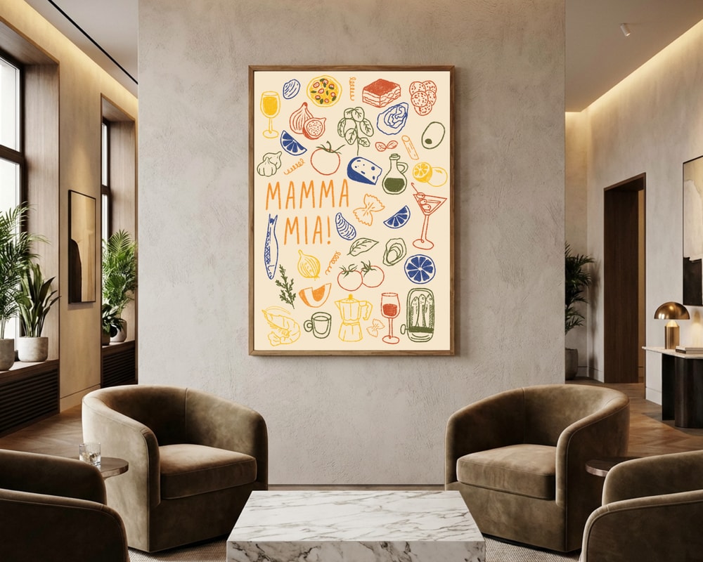 Mamma Mia Italiensk Madplakat