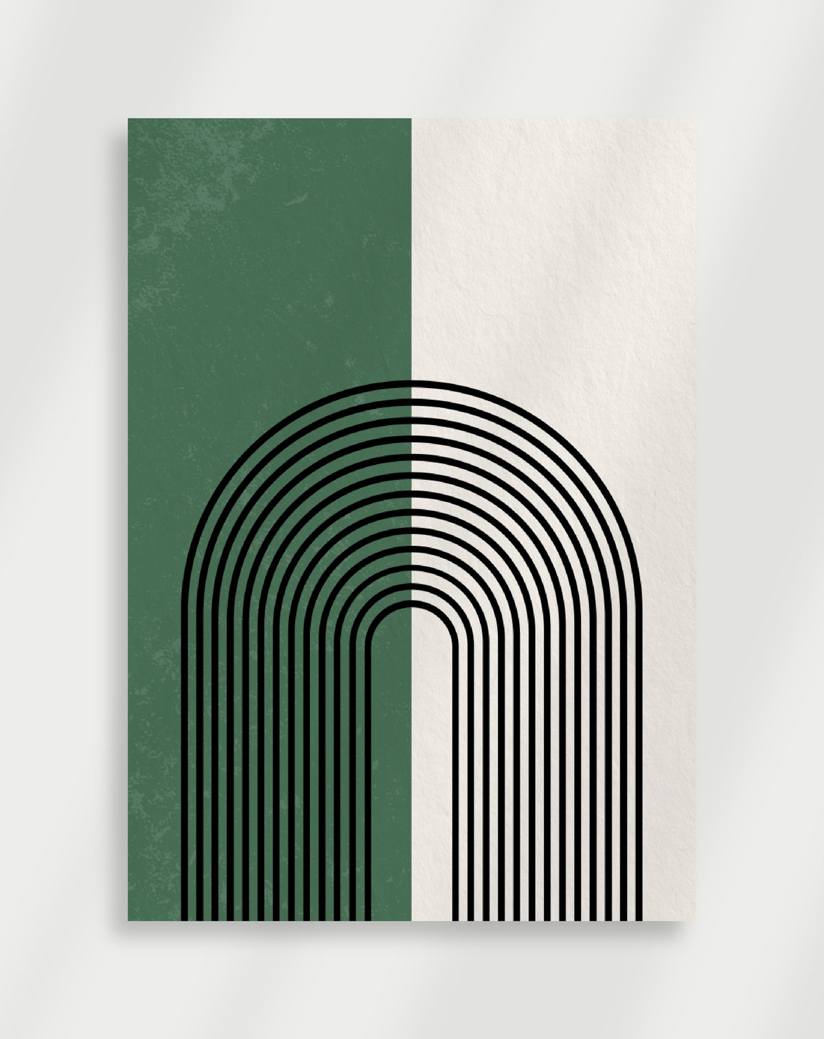 Boho green arches Poster
