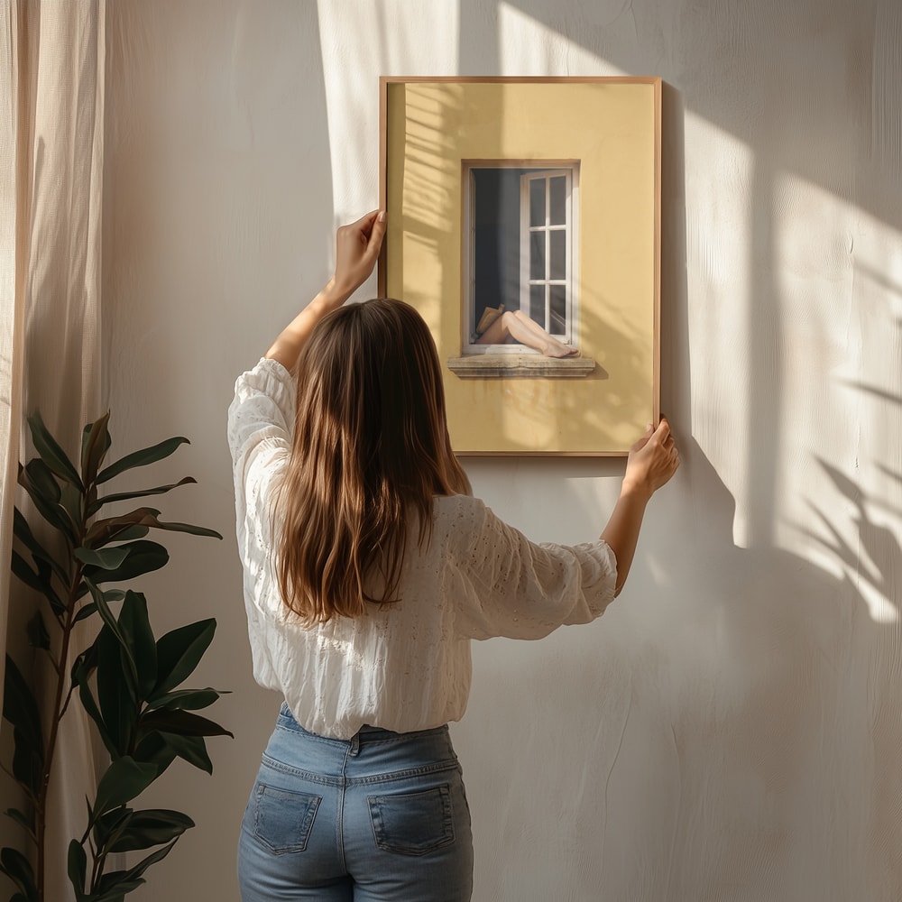 Relaxed Legs In Window Poster