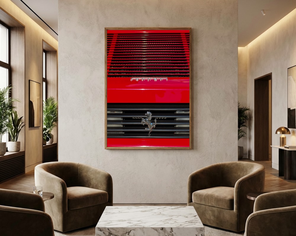 Classic Red Sports Car Poster