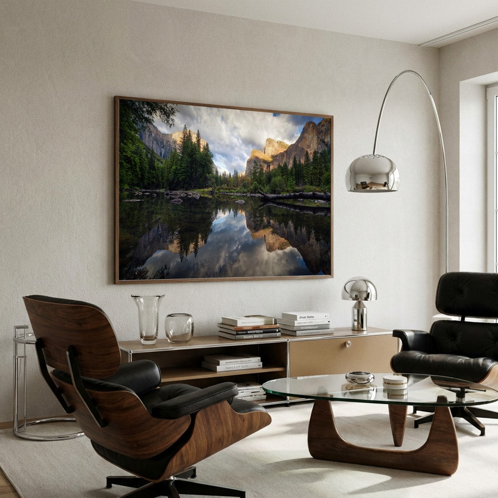 Yosemite River Reflection Plakat